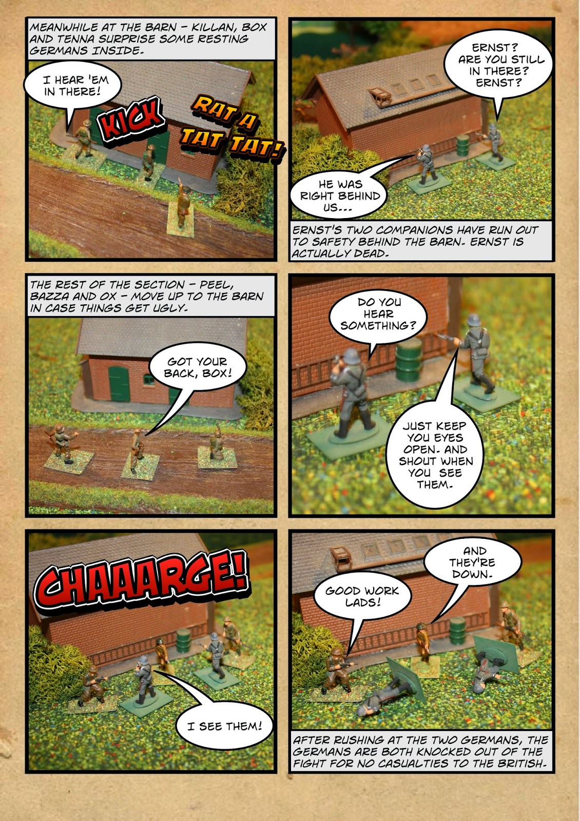 Shaun's Wargaming with Miniatures NUTS Comic WW2 battle report North