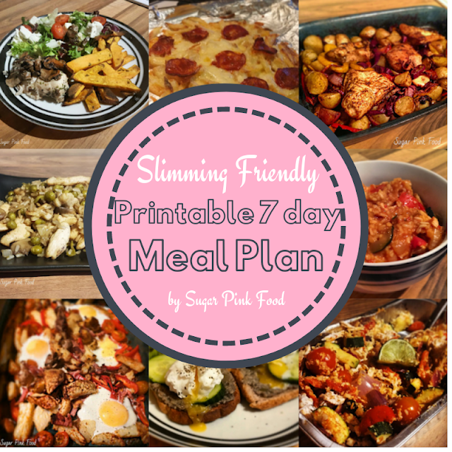 Slimming World meal plan 7 day with shopping list