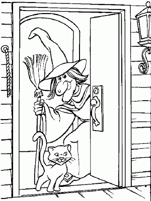 Gambar Nenek Sihir dalam Film Kartun Horor