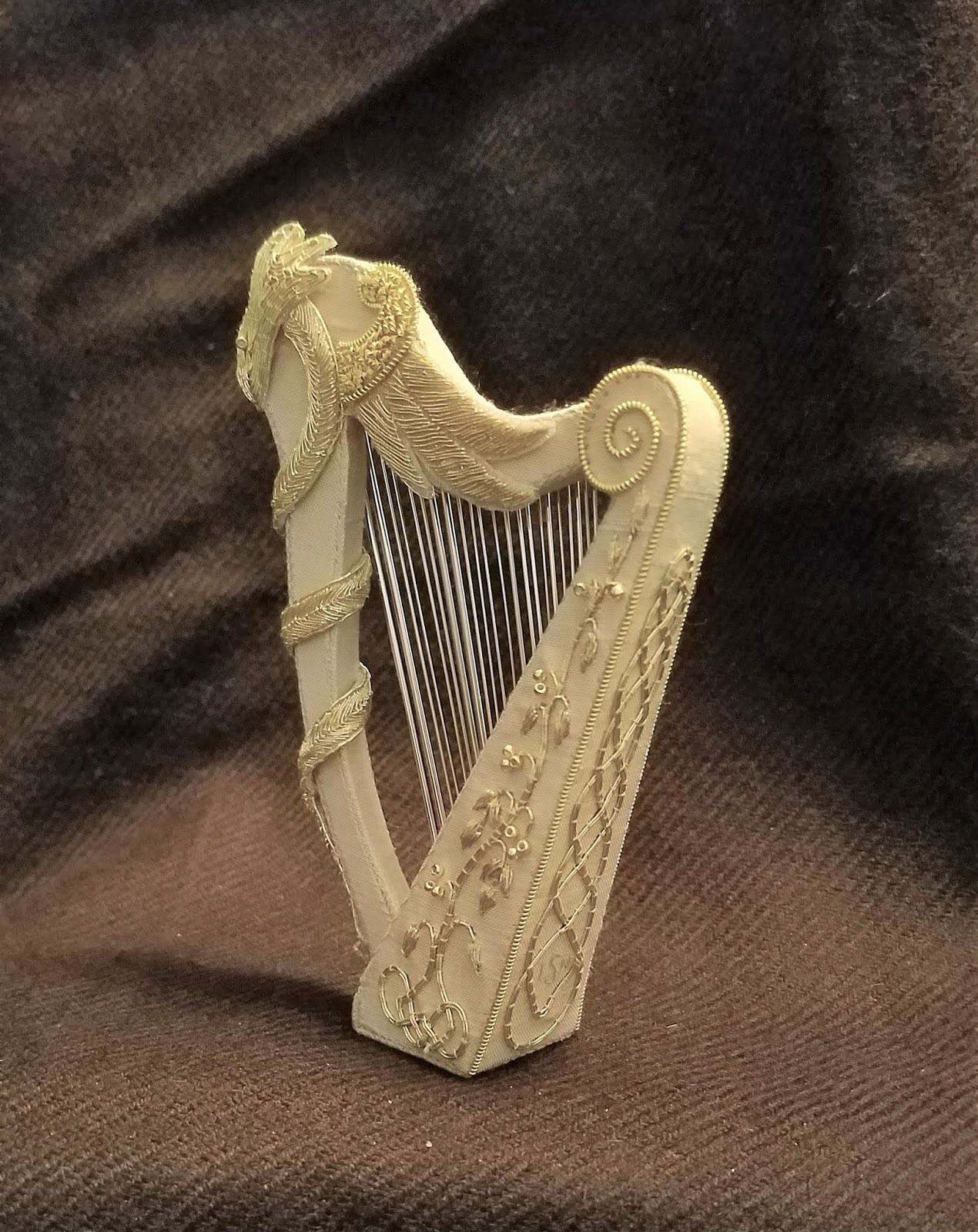 Carolyn Standing Webb Celtic Harp take two...