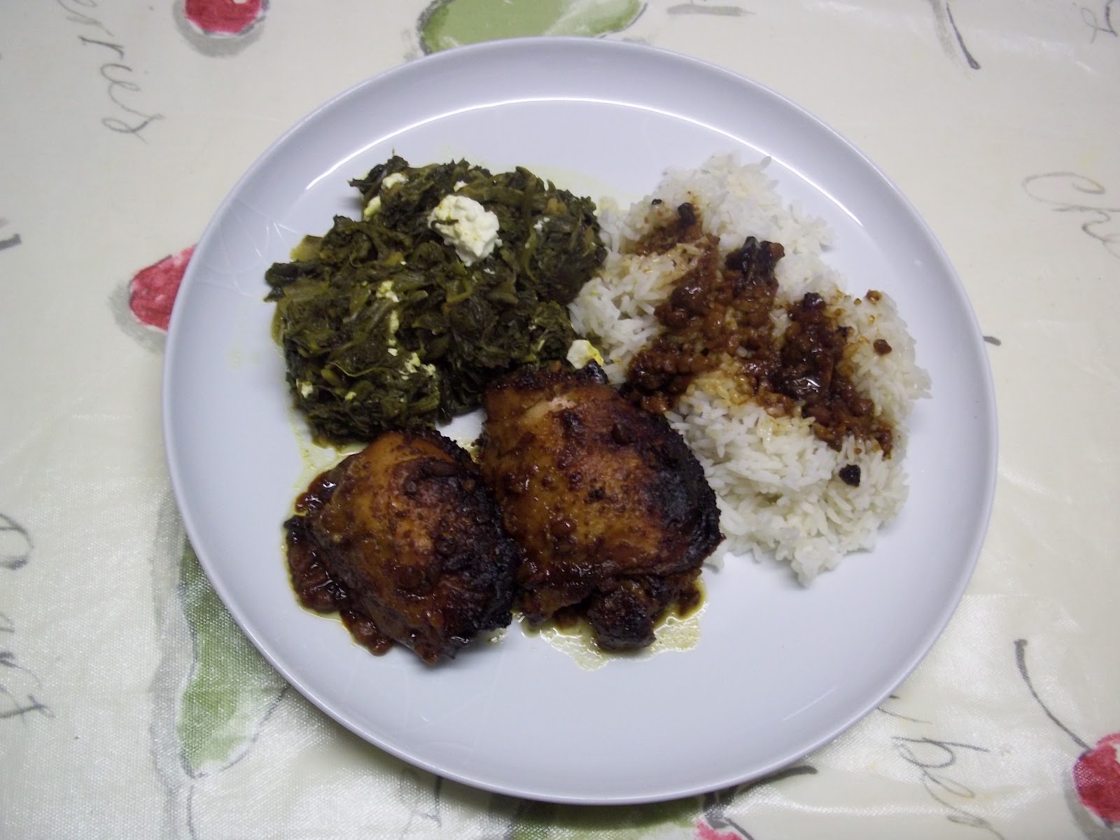 Slow Cooked in Blighty: Ali's easy-peasy Indian Spinach dish - the slow