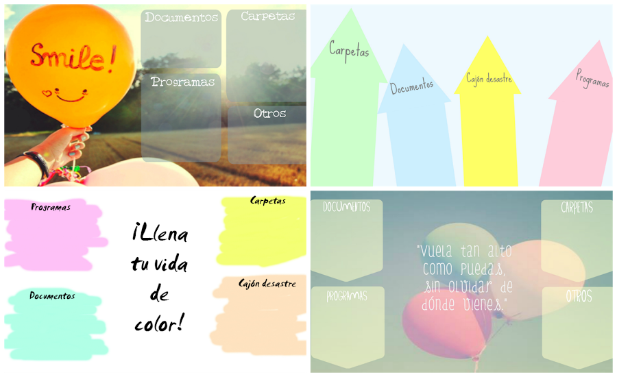 freebies imprimibles organizadores de escritorio