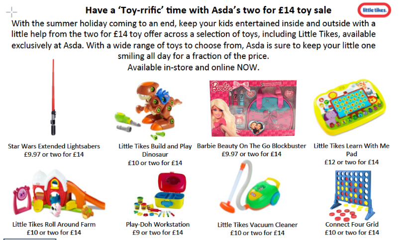 Asda - Toy's