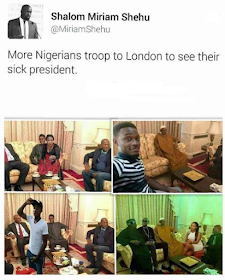 (Photos) More Nigerians Pay Visit To President Buhari In London