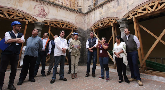 Unesco y Gobierno de Puebla supervisan reconstrucción del patrimonio histórico