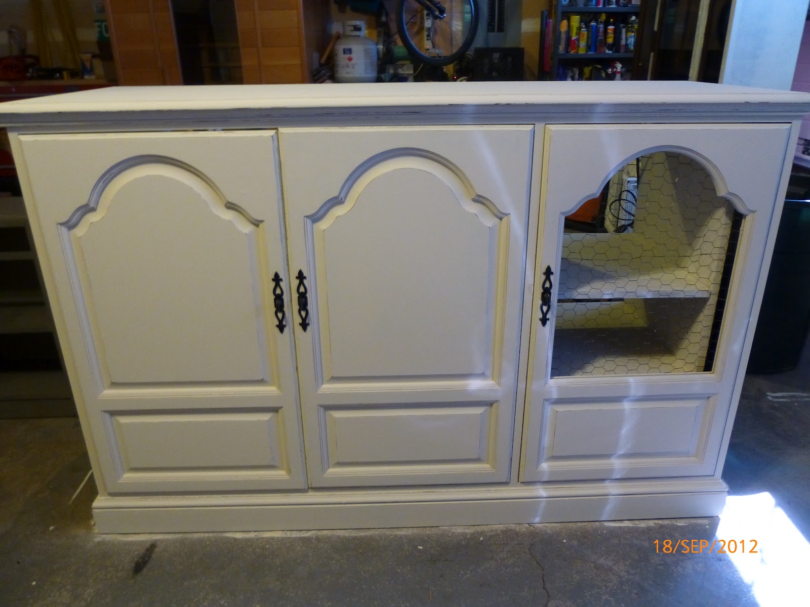 It's Distressing Entertainment Center Upcycle