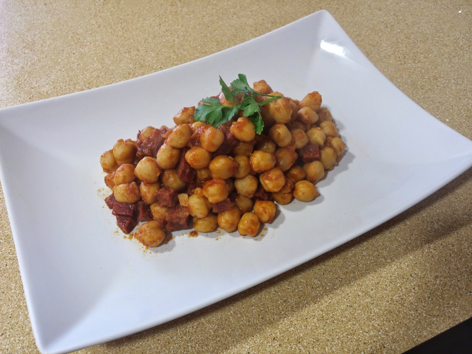 Las Recetas De Marisita Garbanzos Guisados Con Chorizo