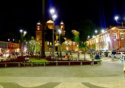 Salvador Brazil Pelourinho Main Square at Night