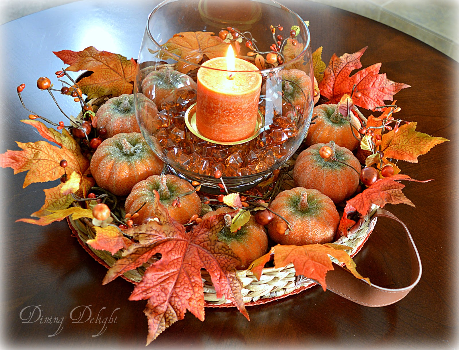 Dining Delight Fall Coffee Table Centerpiece