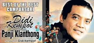 Lirik Lagu Panji Klanthong - Didi Kempot