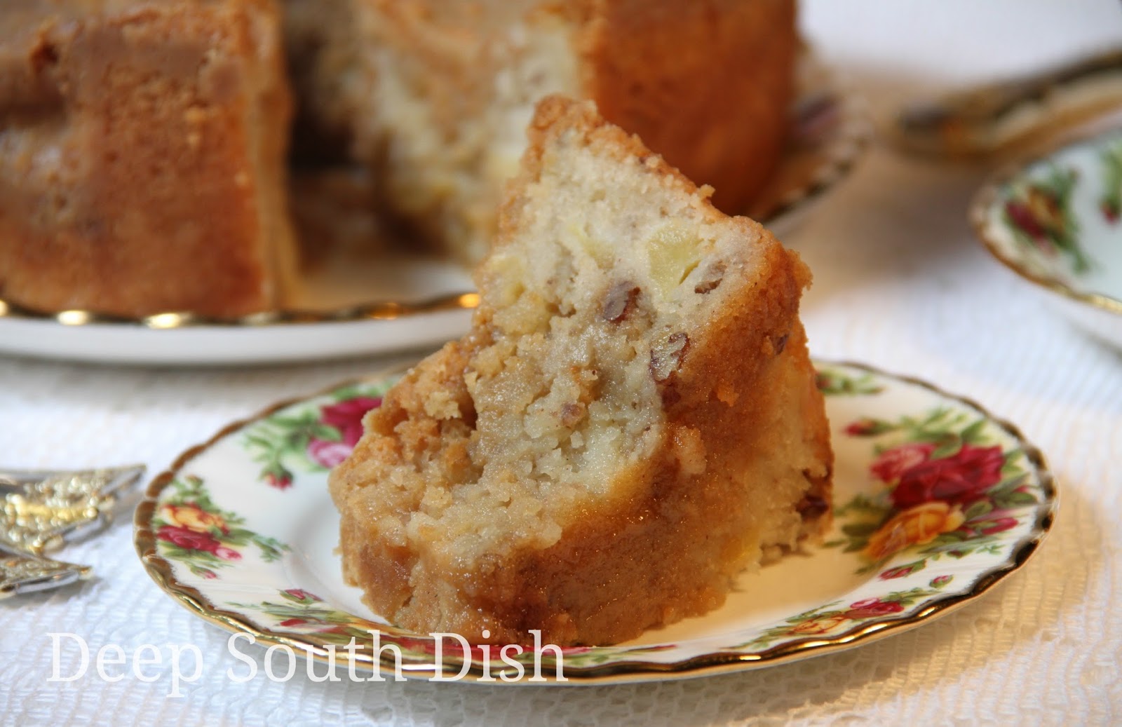 Deep South Dish Apple Dapple Cake with Maple Glaze