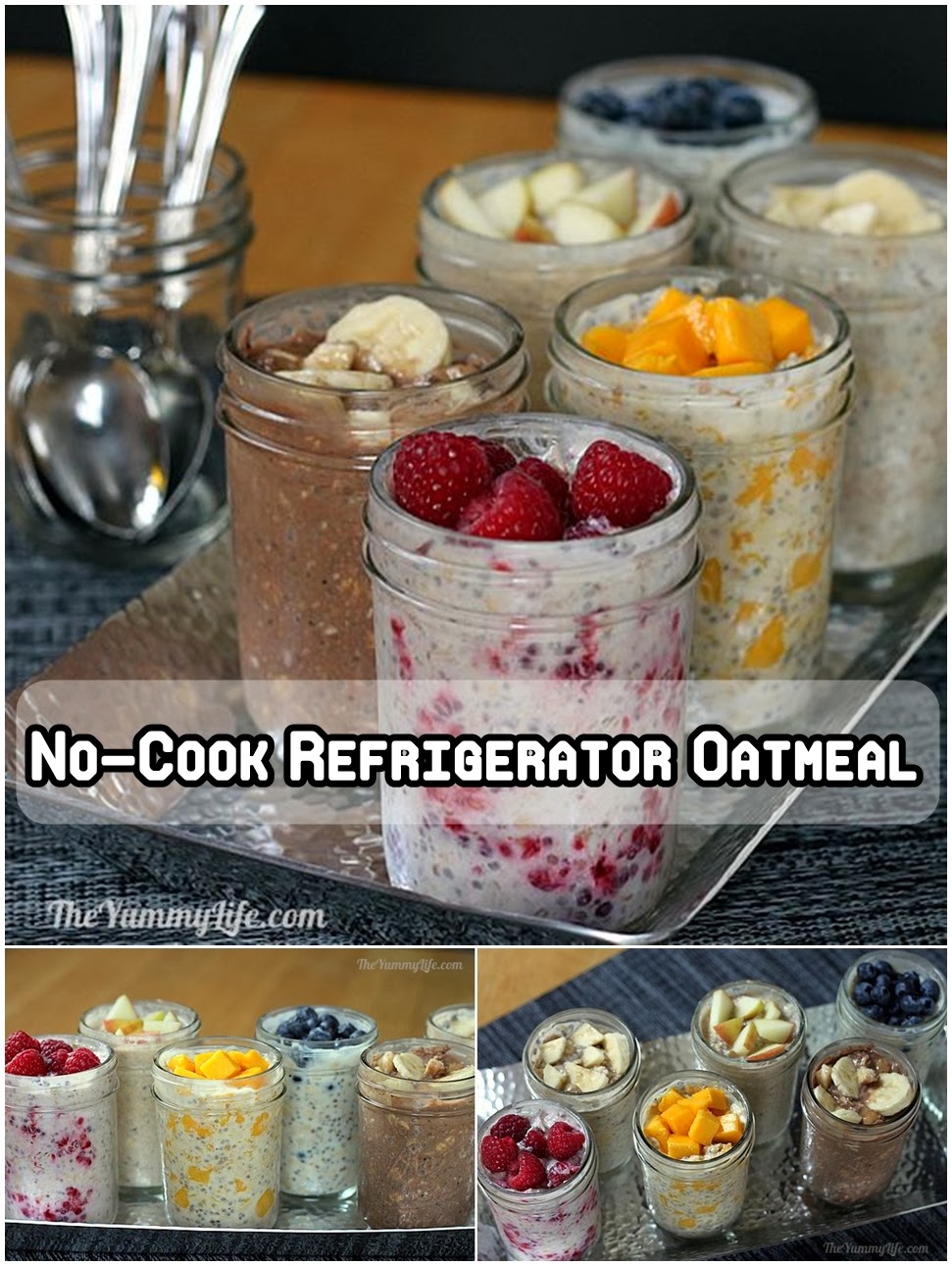 No-Cook Refrigerator Oatmeal Recipe - DIY Craft Projects