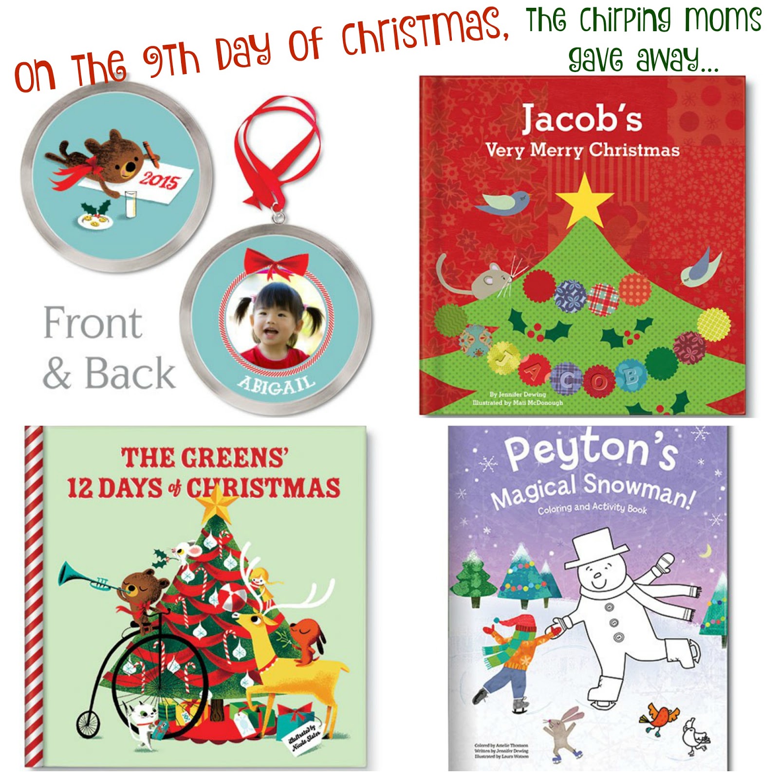 The 12 Days of Toys Day 9, Personalized Gifts from I See Me (Giveaway