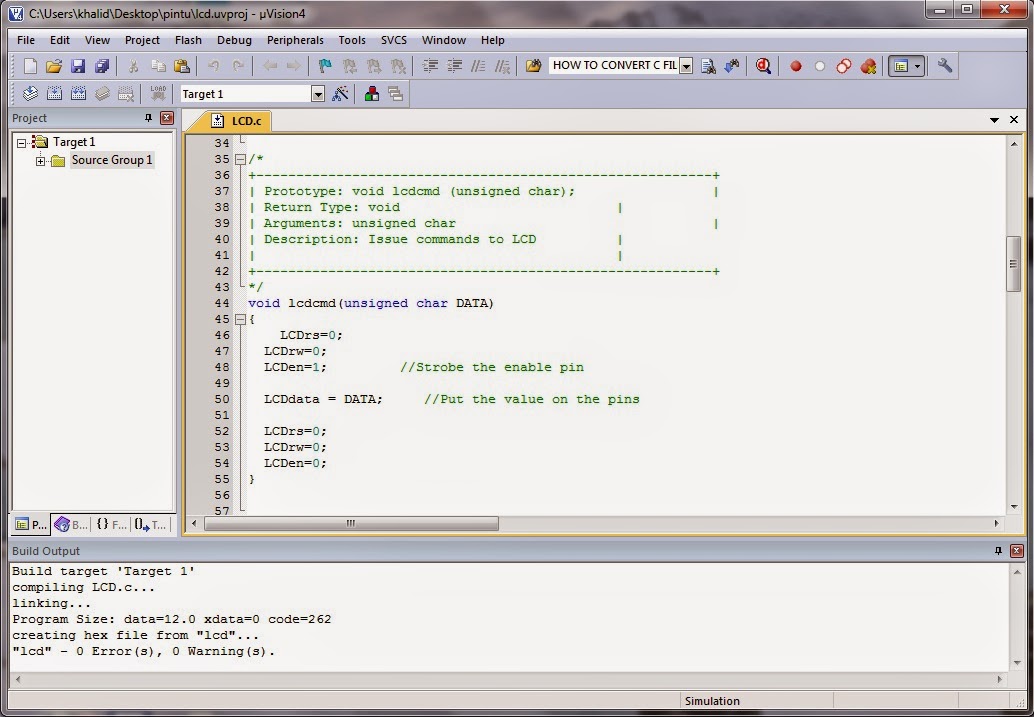 how to convert c file to hex file in keil how to convert c file to hex file in keil