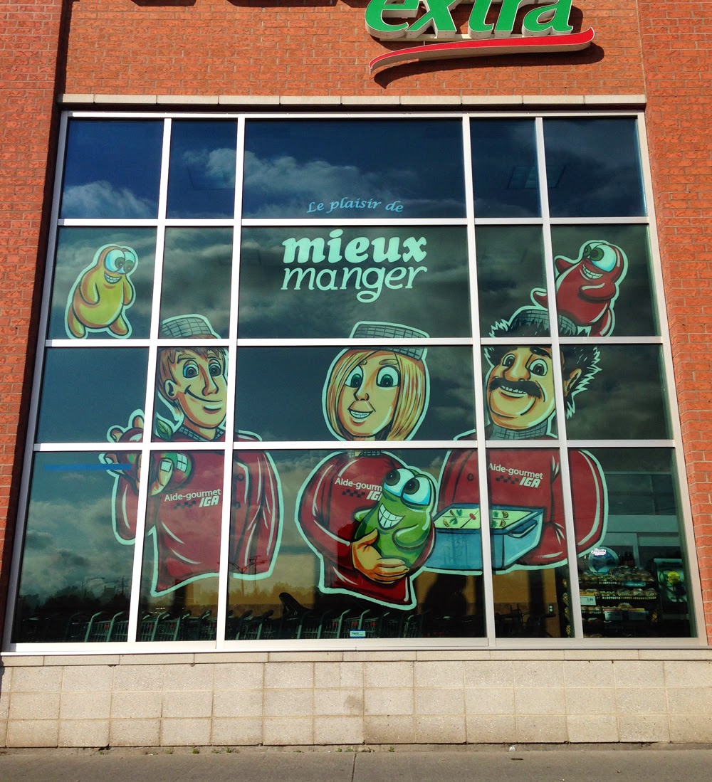 Vitrine monumentale IGA de Beauce Nicosim