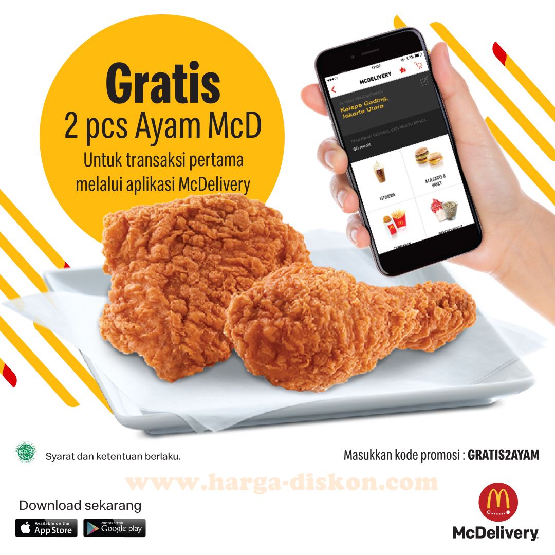 Promo McDONALDS Terbaru Dapatkan Gratis 2 pcs Fried Chicken untuk Promo McDONALDS Terbaru Dapatkan Gratis 2 pcs Fried Chicken untuk