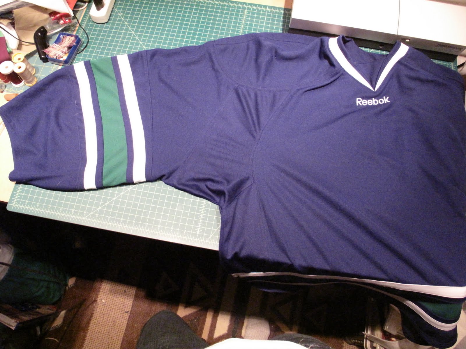 The Veggie Hunter Hockey jersey alteration