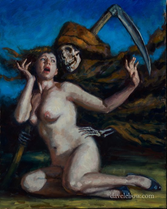 Dave Lebow deviantart arte pinturas vintage surreais fantasia heavy metal sensual mulheres nuas