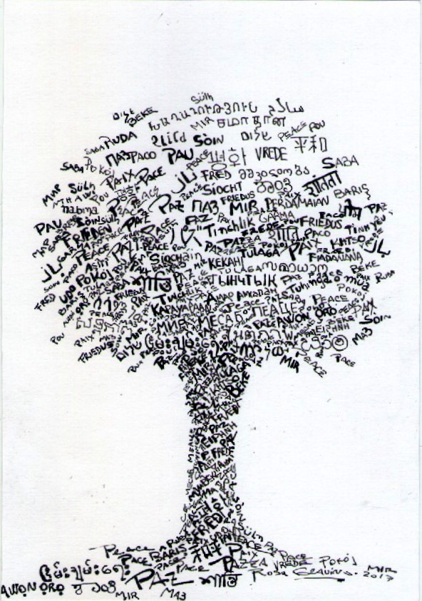 ROSA GRAVINO Arte Correo enviado a Bosco dei Poeti Italia