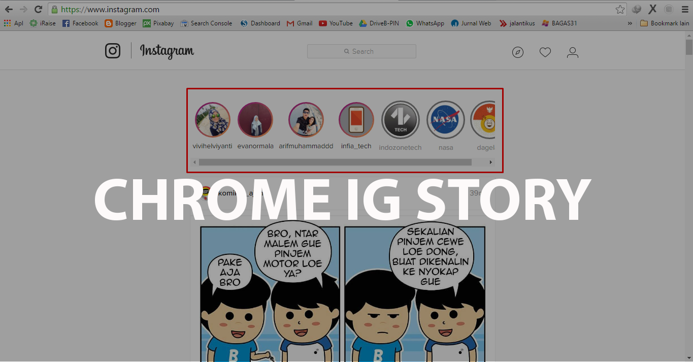 Tutorial Chrome IG Story, Ekstensi Untuk Menikmati Fitur Instagram