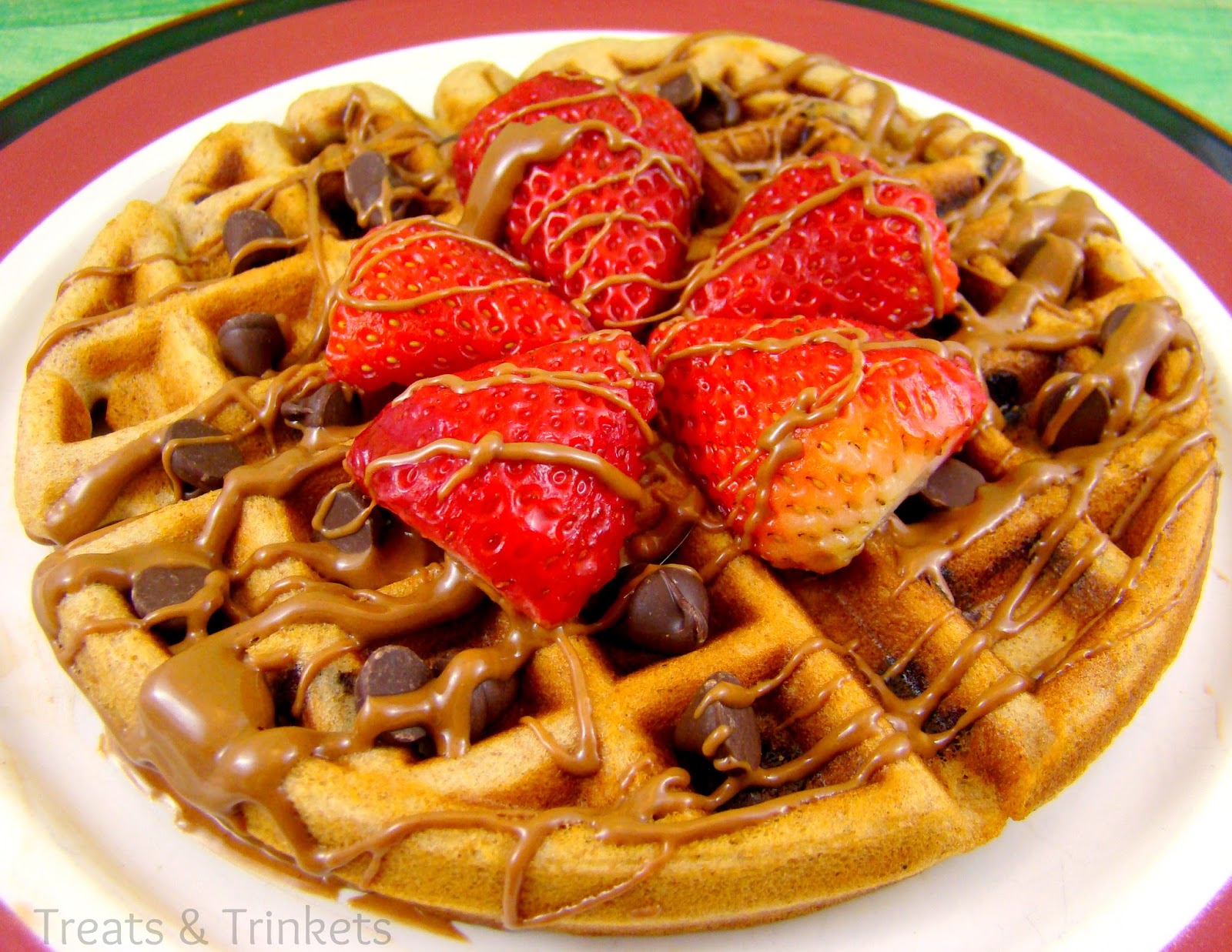 Treats & Trinkets Peanut Butter Chocolate Chip Waffles