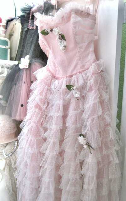 The Porcelain Rose: Pink Princess Dress ~ Vintage Tulle