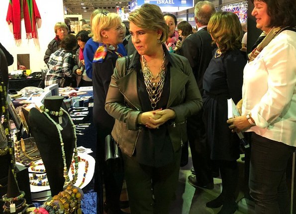Maria Teresa visited the 58th Bazaar International de Luxembourg at at Luxexpo The Box