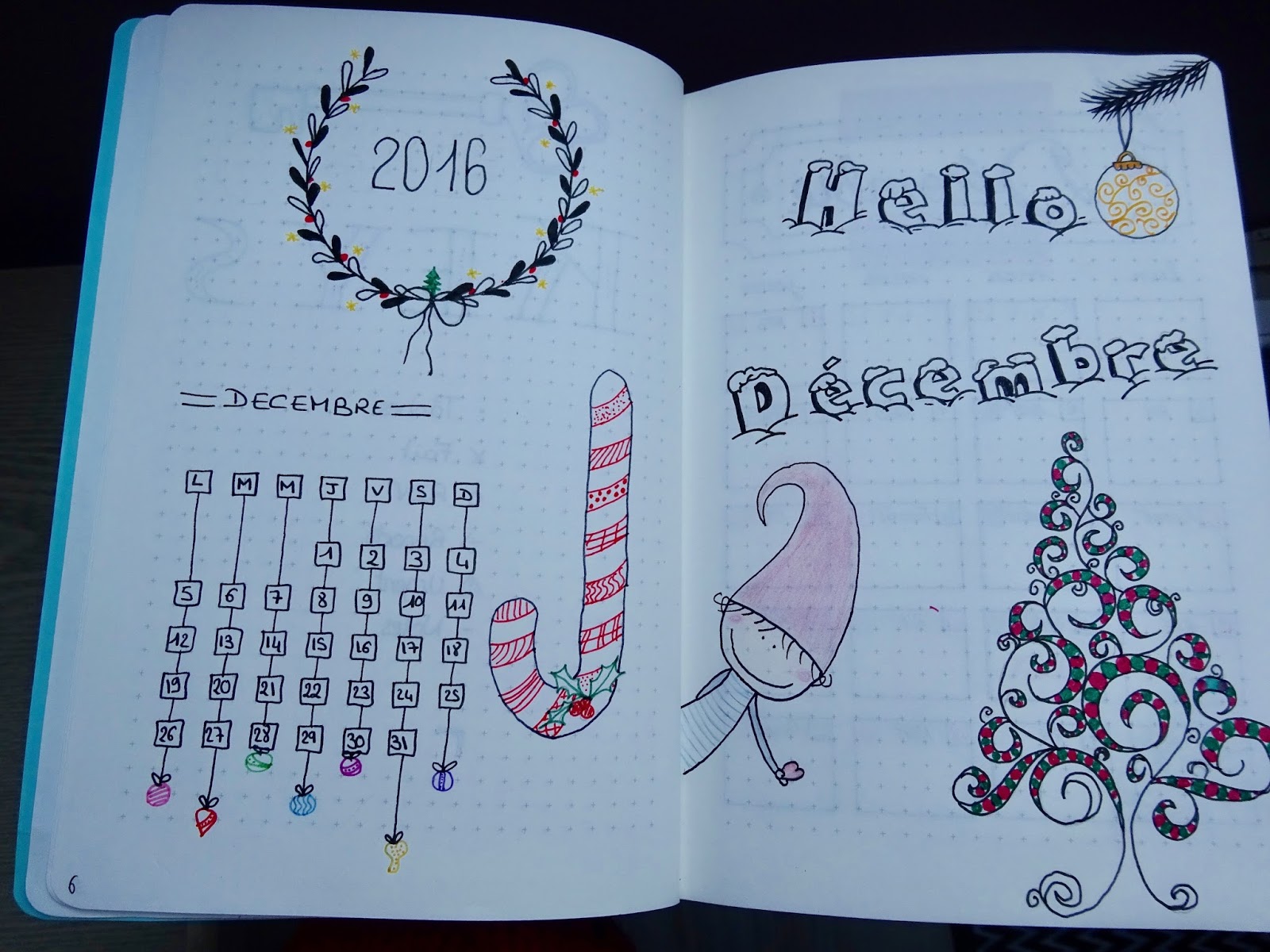 Page De Garde Decembre Le Bullet Journal (partie 1) | Miiloudy