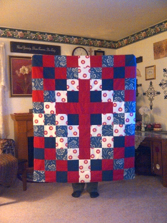 I help the Park View Lutheran Quilting Ministry make quilts by joining them to sew and from home.