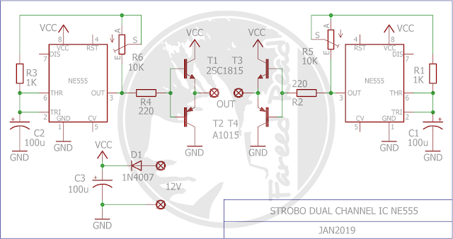 Membuat Strobo Menggunakan Dua IC NE555 Fareed Read�s