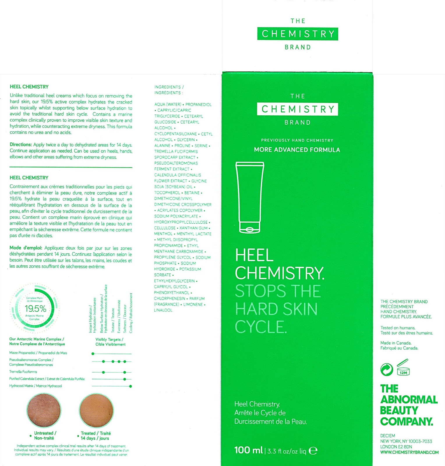 lavlilacs The Chemistry Brand Heel Chemistry packaging