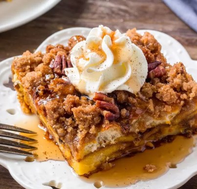 PUMPKIN PIE BAKED FRENCH TOAST (FRENCH TOAST BAKE)