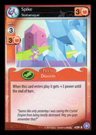 My Little Pony Spike, Statuesque The Crystal Games CCG Card