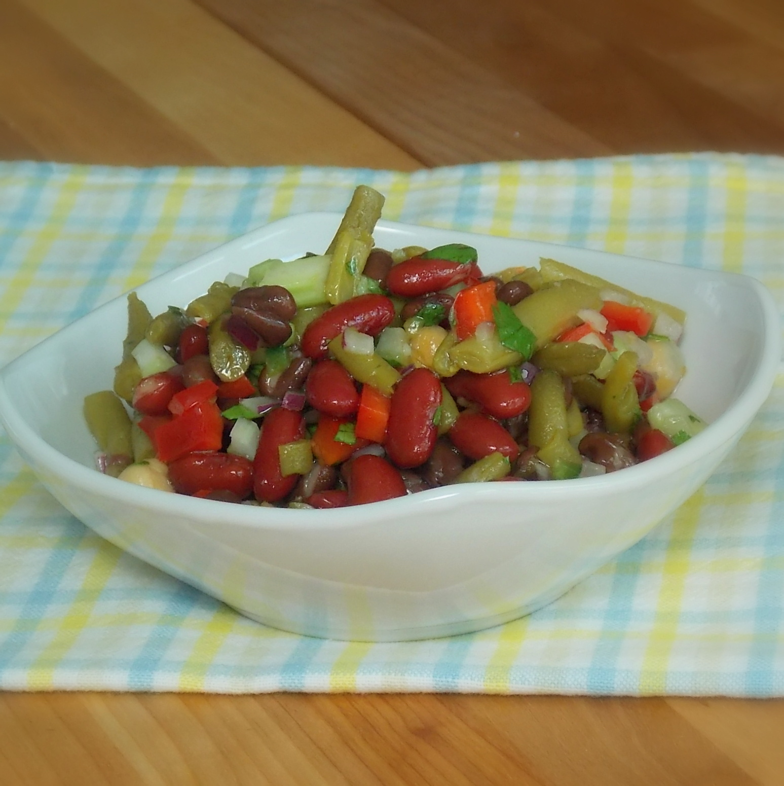 4 Bean Salad with Cilantro Lime Dressing Grumpy's Honeybunch