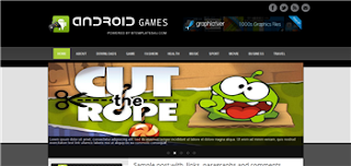 Games Ad Android related free blogger template