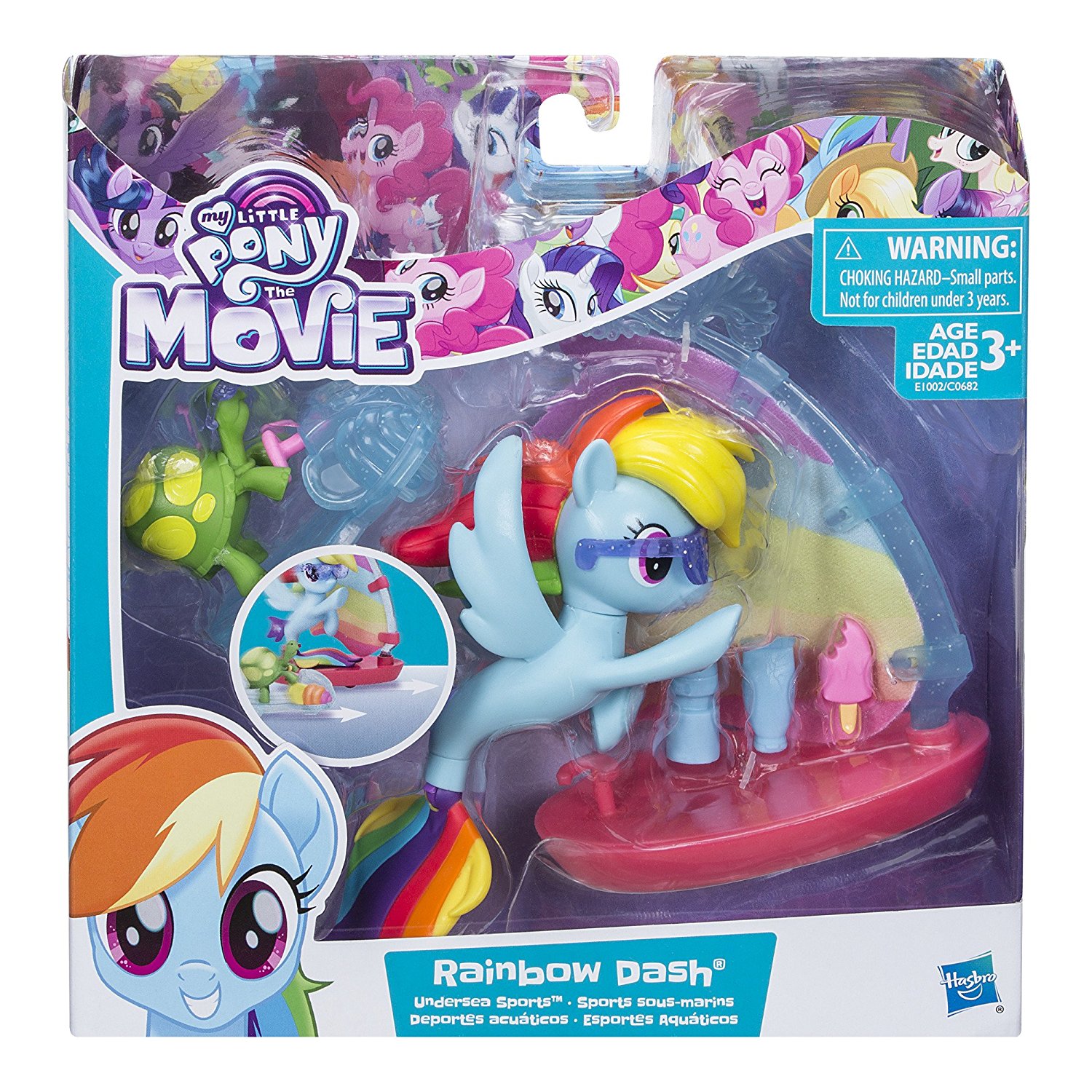 Hasbro My Little Pony Seapony Figurine With Mermaid Tail Toy From The Movie  