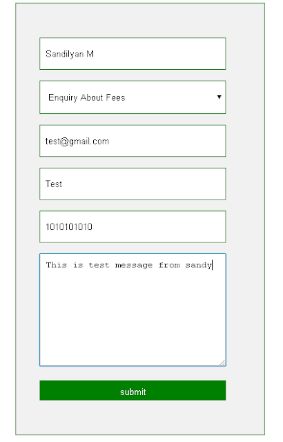 Email Form - Simple PHP Enquiry Mail Form