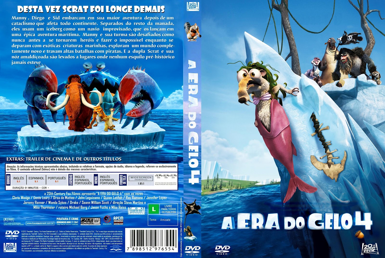 A Era do Gelo 4 (Ice Age: Continental Drift) Torrent - BluRay Rip 720p e 1080p Legendado (2012)
