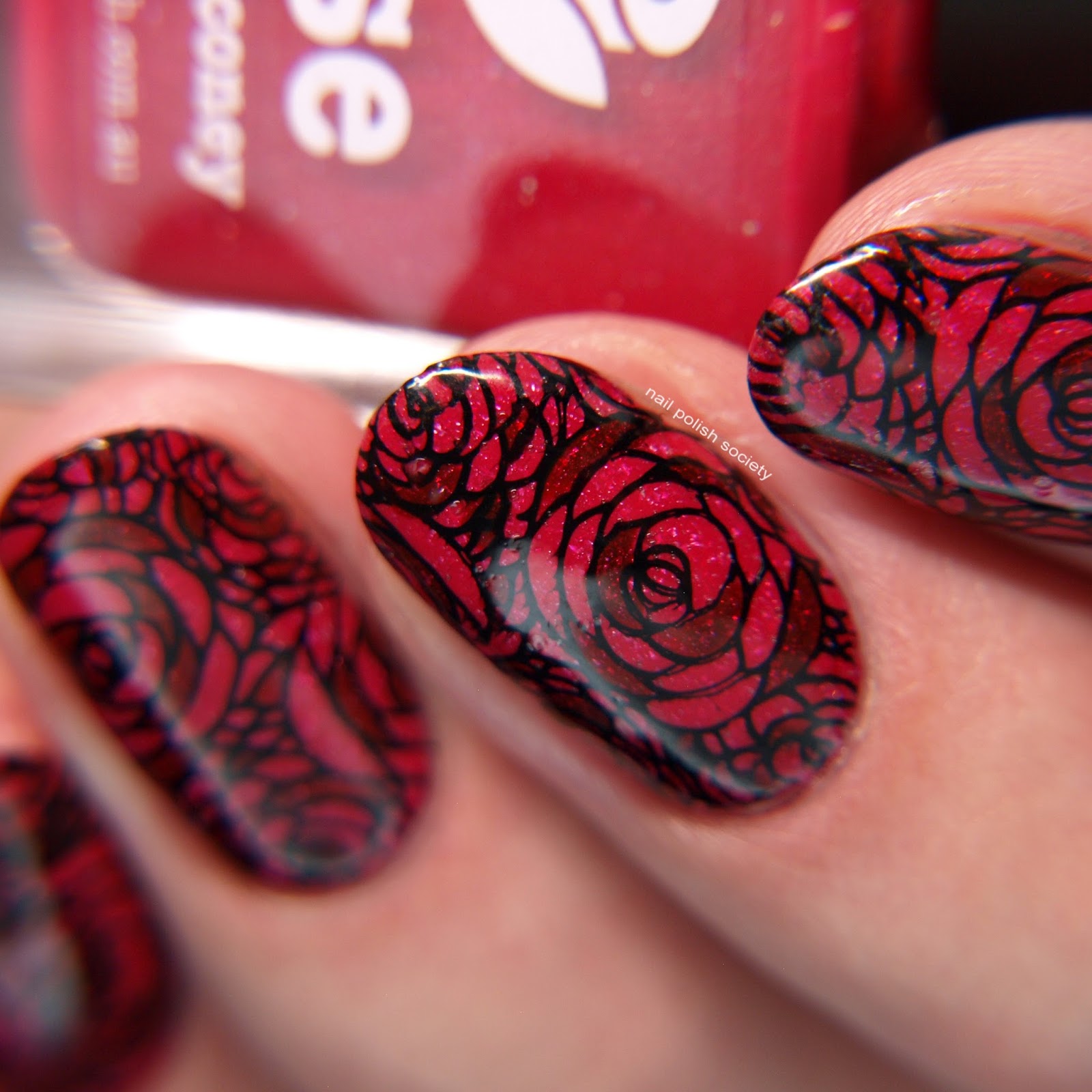 Nail Polish Society 31DC2016 Day 21 piCture pOlish Rose