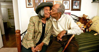 African American senior couple
