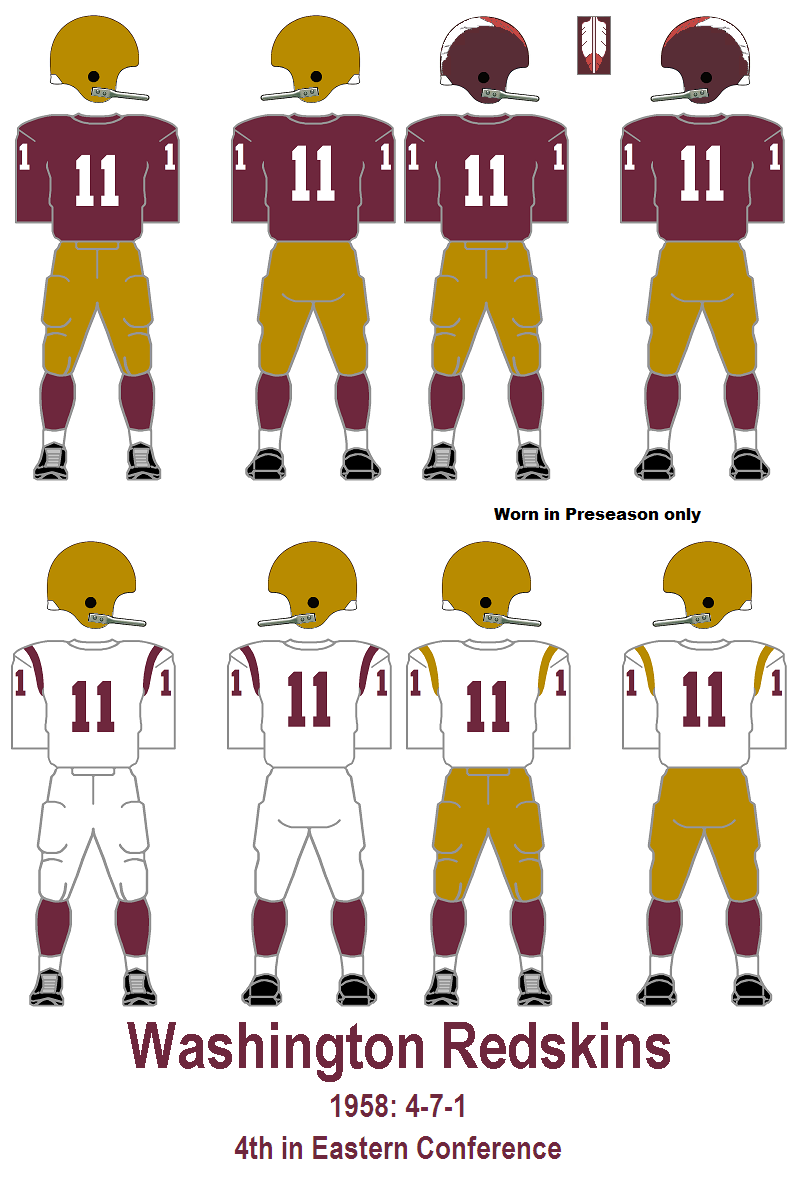 Bill's Update Blog 1958 Washington Redskins
