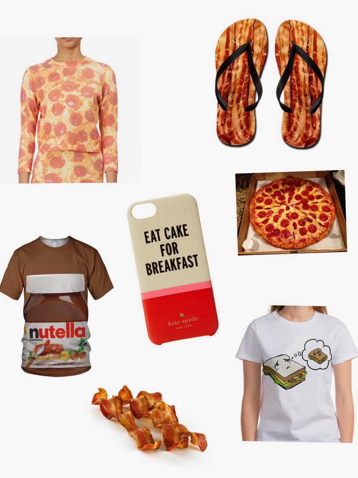 pizza print clothing