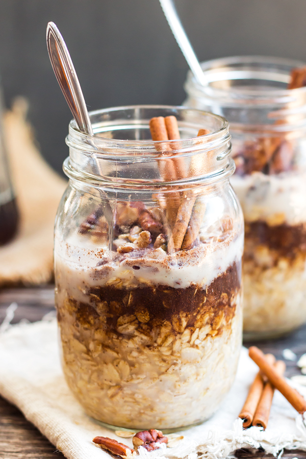 MAPLE, BROWN SUGAR AND CINNAMON OVERNIGHT OATS