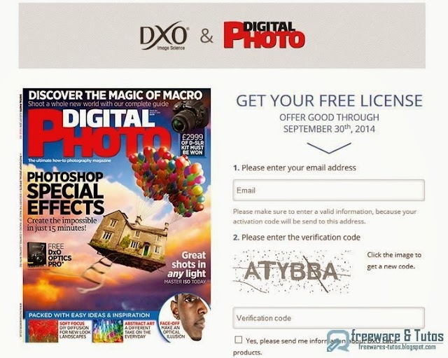 Offre promotionnelle : DxO Optics Pro 7 gratuit !