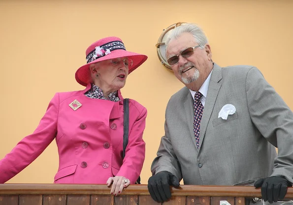 Queen Margrethe and Prince Henrik, sail to Aarhus for their annual summer holiday 