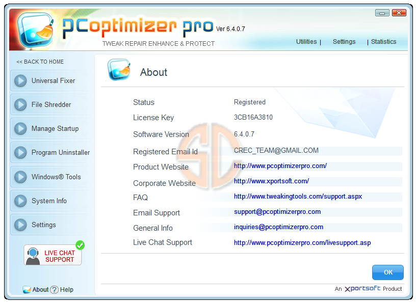 PC Optimizer Pro 6.4.0.7 Full Version