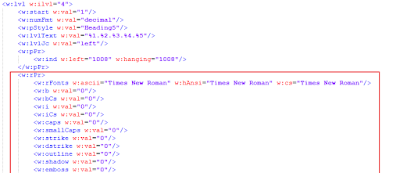 Microsoft Word black box in numbering issue