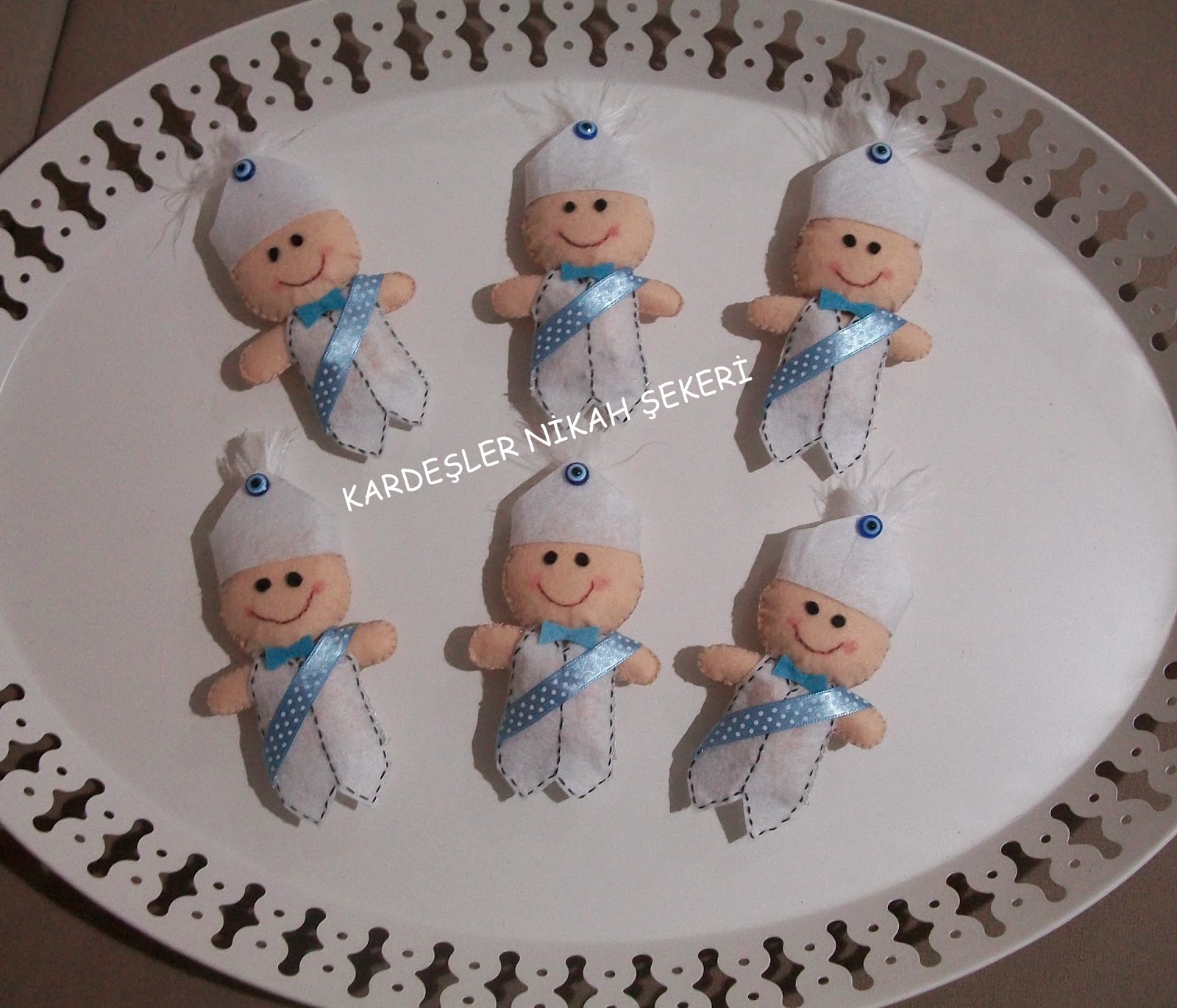 Kardeşler nikah Şekeri. Keçe çocuğu