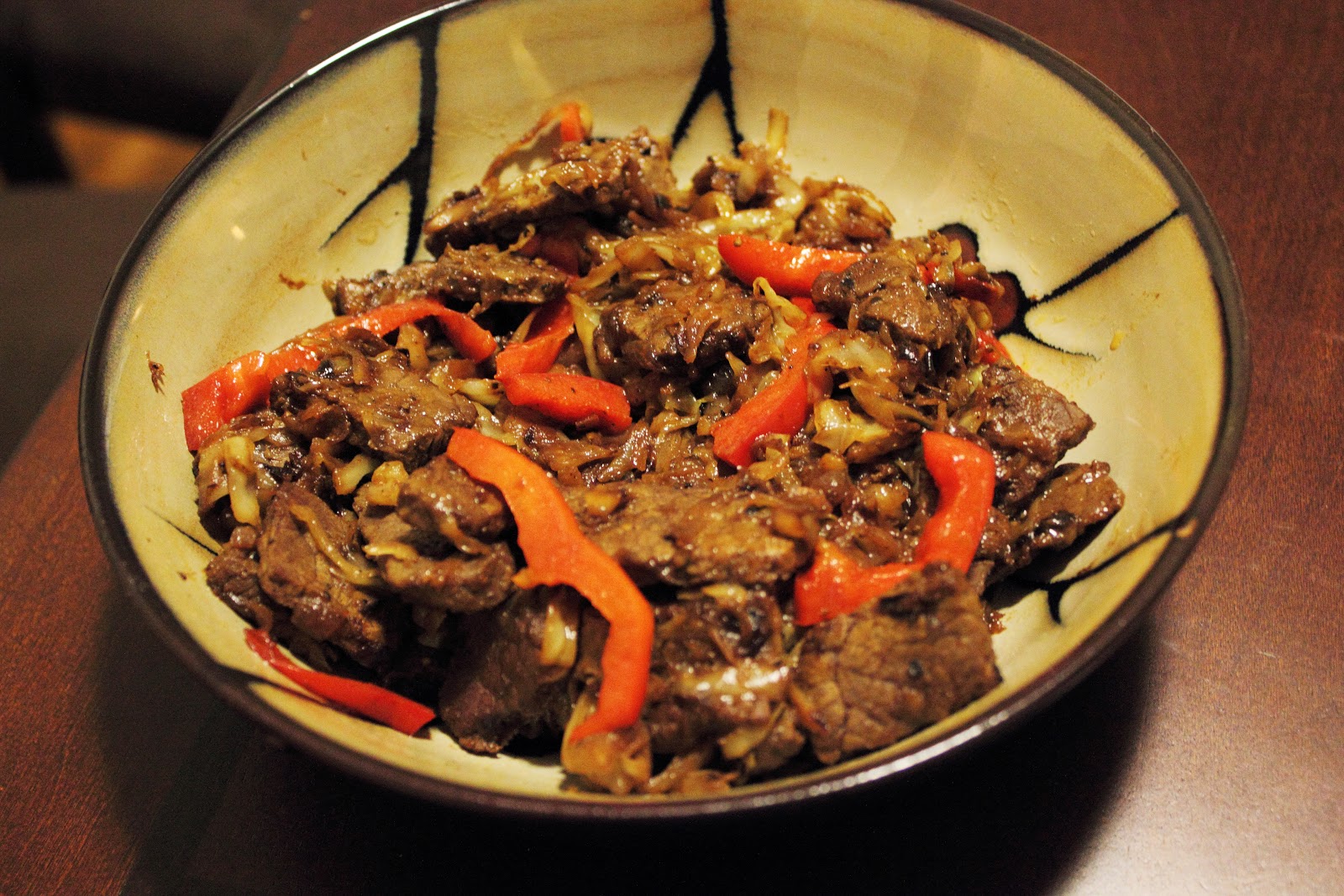 Sautéed flank steak beef strips in a honeyorangespice sauce Midnight Masala!! The Late