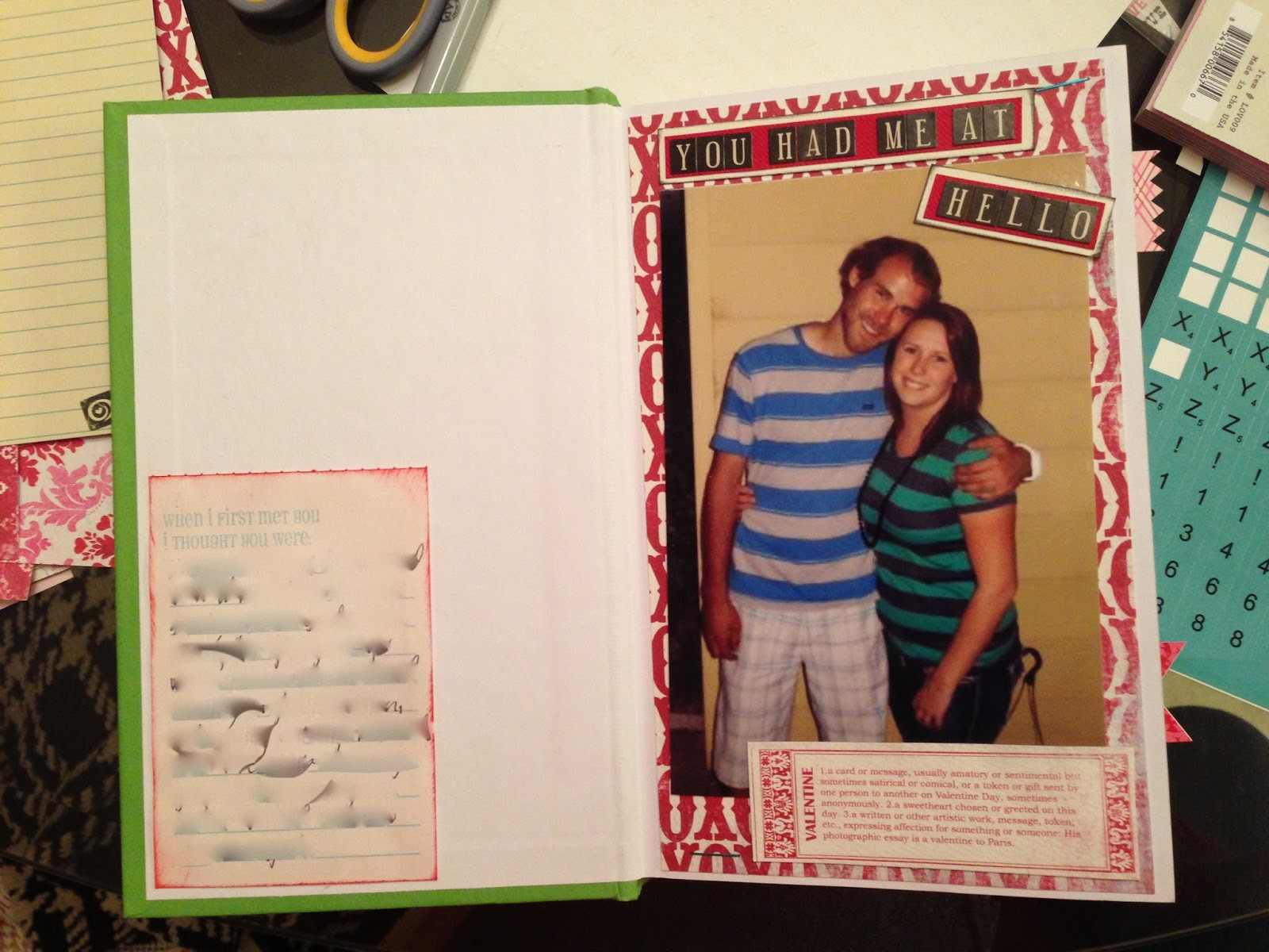 Scrapbook Album Small Photo Book Gift Gir Boyfriend 